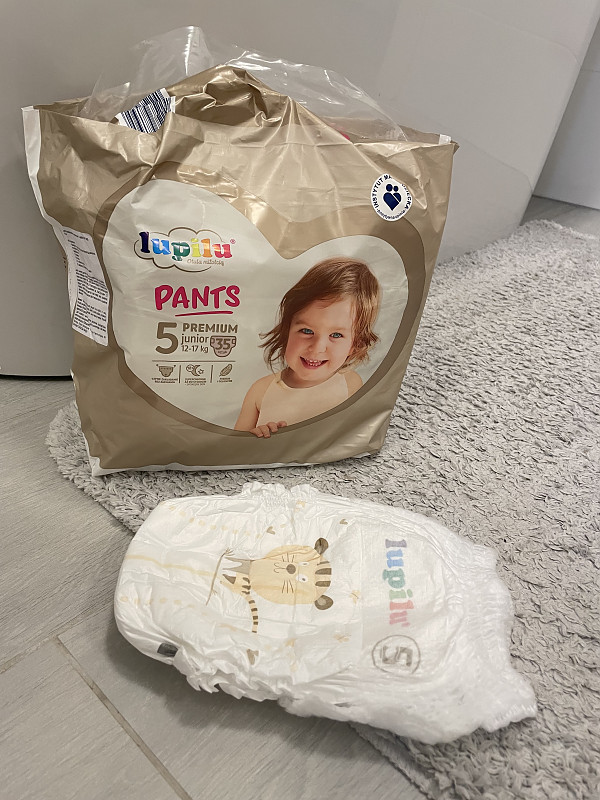 „Lupilu Premium“ sauskelnių testavimas